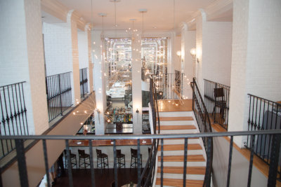 Interior, view from the interior balcony